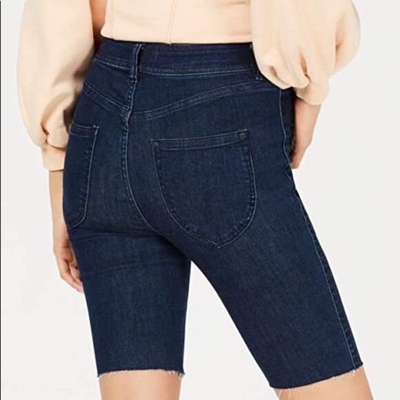 NWT‎ Free People So Chic Biker Shorts Cobalt Denim - Picture 3 of 9